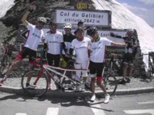 Michel au Galibier (photo du blog de Michel)